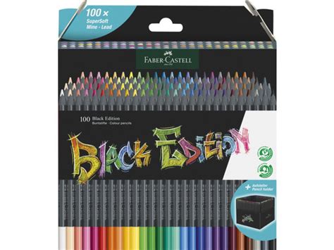 100 Crayons De Couleur Black Edition Faber Castell Horizon Creatif