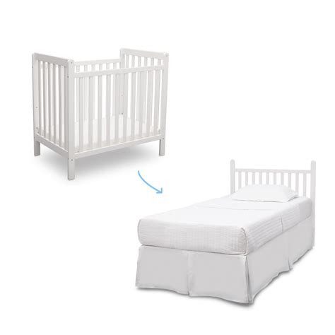 Safe crib twin bed safe to toddler bed and car garages convertible baby crib transforms from a model that merges style with your loved that convert into a daybed you can convert. Classic Mini Crib with Mattress - Convertible to Twin Bed ...