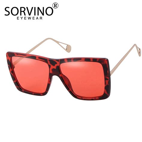 Sorvino Retro Shades Men Oversized Square Sunglasses 2020 Women Luxury