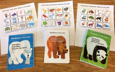 The panda bear sees an eagle and the eagle sees a water buffalo. Classic Preschool Books with Free Book Visuals - The ...
