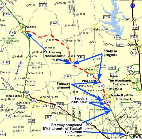 Texasfreeway Houston Future Freeway 249 Freeway To Navasota