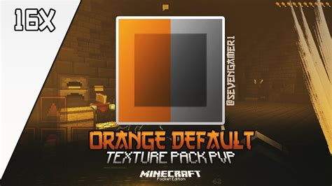 Orange Default 16x Texture Pack Pvp Fps Boost Minecraft Pe 12