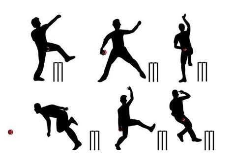 Cricket Bowler Free Vector Art 66 Free Downloads
