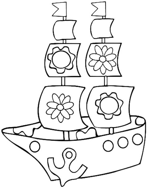 Páginas para imprimir y colorear gratis de una gran variedad de temas, que puedes imprimir y colorear. Dibujos de transportes para colorear: Por mar van - Escuela