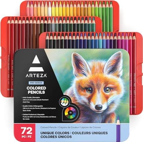 Arteza Professional Colored Pencils Set Of 72 Home And Kitchen