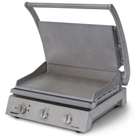 Roband Commercial 8 Slice Smooth Plate 2300W Grill Station Brand New