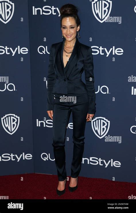 Maggie Q Arrives At The Th Annual InStyle And Warner Bros Golden Globes After Party At The