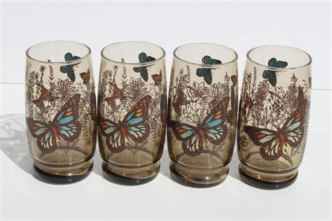 Drinking Glasses Butterfly Glass Beverage Glass Butterflies