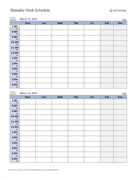 A basic printable form on which small businesses can list several employees along with their work schedule by day of the week. Monthly Employee Schedule Template Excel