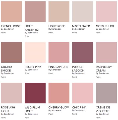 Blush Pink Color Palette Warehouse Of Ideas