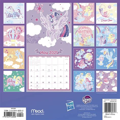My Little Pony Calendar 2023 Printable Word Searches