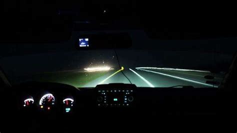 Timelapse Of Car Driving At Night View From Inside Of A Car With