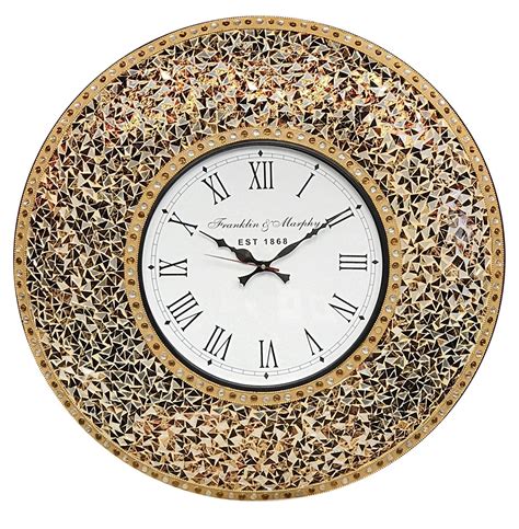 Decorshore 23” Decorative Wall Clock Silent Clock With Decorative