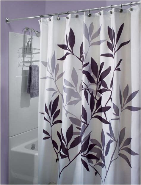 Purple And Gray Shower Curtains Purple Shower Curtain