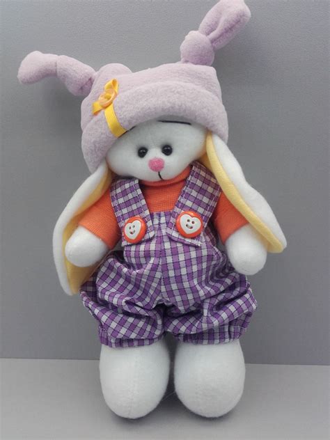 Bunny Doll Handmade Floppy Earbunny Doll Rabbit Art Doll Etsy Bunny