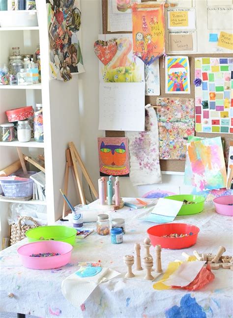 Home Art Studio For Kids Meri Cherry Art Studio At Home Kids Art