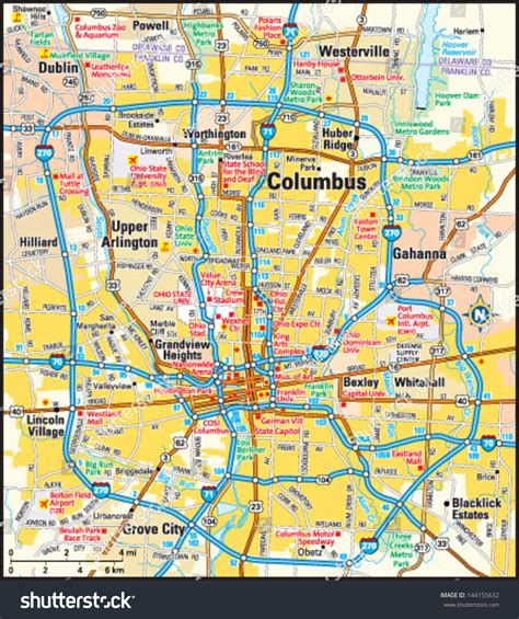 Detailed Map Of Columbus Ohio