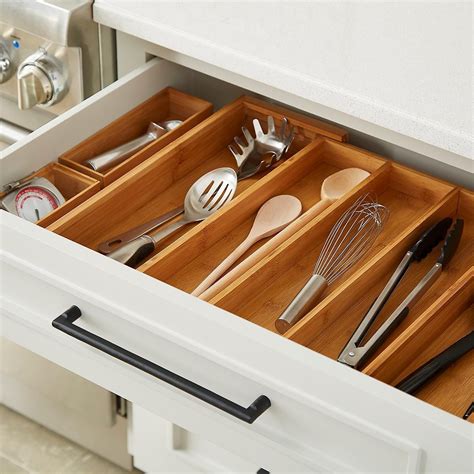 Kitchen utensil drawer organizer ideas. Bamboo Kitchen Drawer Starter Kit | Kitchen drawer ...