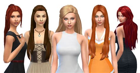 Since these are cc hairs, making this upload was a lot trickier than usual. Mystufforigin: Long Hair Pack 4 ~ Sims 4 Hairs