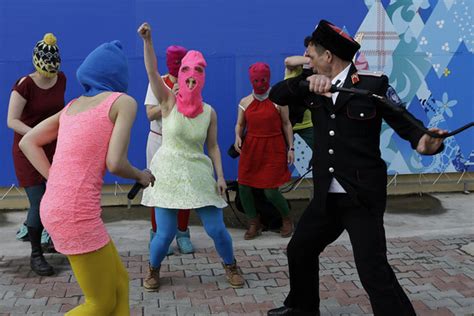Pussy Riot Members Attacked By Cossacks Wsj