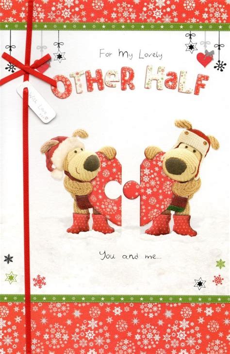 boofle to my other half christmas greeting card cards love kates
