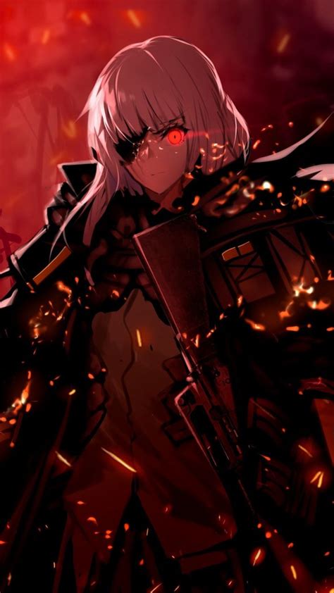 Dark M16a1 Girls Frontline Soldier 720x1280 Wallpaper Dark Anime