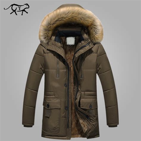 New Brand Clothing Winter Jacket Men Fashion Winter Parka Mens With Fur ...