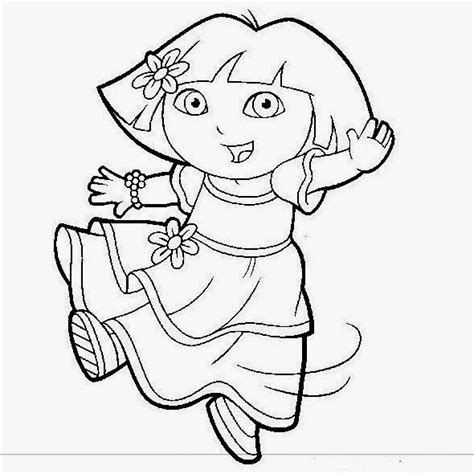 Nicăieri mai mult nu veți găsi o colecție completă de imagini de înaltă calitate. Planse de colorat cu Dora