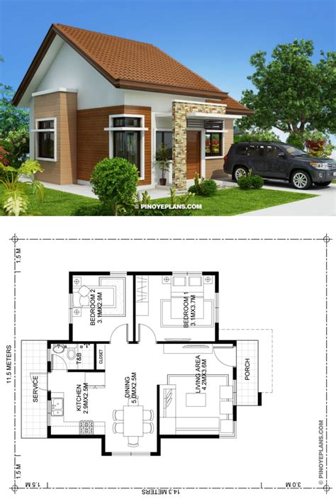 20 Small 2 Bedroom House Plans Magzhouse