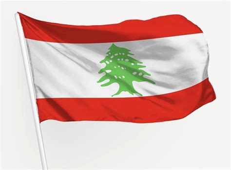 Waving Lebanese Flag National Symbol Free Photo Rawpixel
