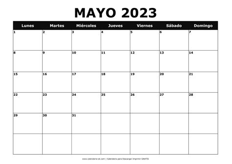 Calendario Mayo 2023 En Word Excel Y Pdf Calendarpedia Weekly Calendar