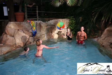 Indoor Tropical Grotto A Swimming Pool Hot Tub Swim Up Tiki Bar