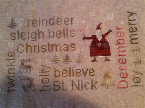 january 2014 completion word play december design by brenda gervais cross stitch samplers