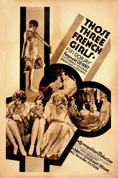 Those Three French Girls 1930 Fifi Dorsay Reginald Denny Cliff