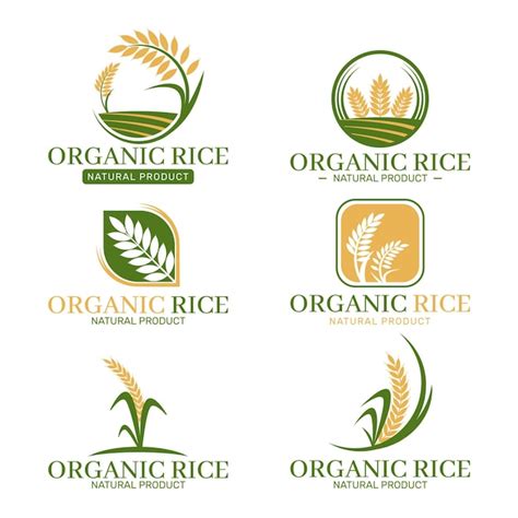 Premium Vector Rice Logo Collection