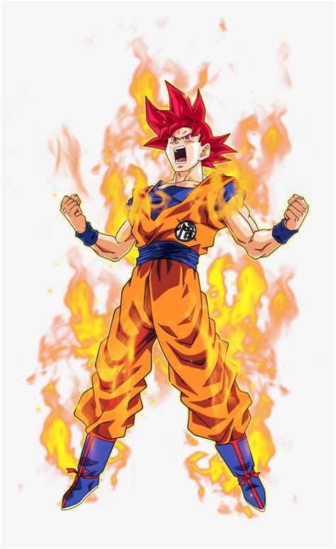 Dragon Ball Wiki Goku Super Saiyan God Transparent Png 1024x1621