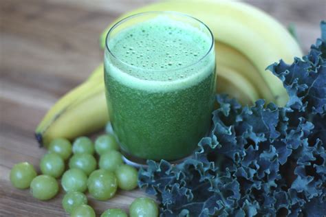 Barefeet In The Kitchen Orange Grape Banana Kale Smoothie