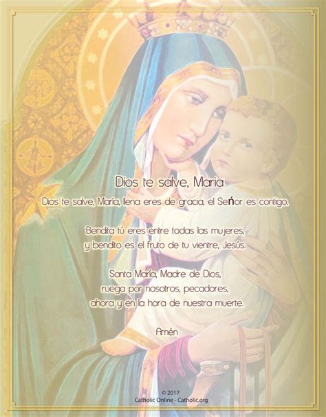 Dios Te Salve Maria Prayers Prayer For My Son Prayers For Healing
