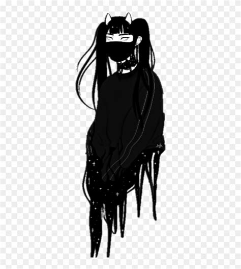 Images Of Aesthetic Transparent Aesthetic Anime Girl Black And White
