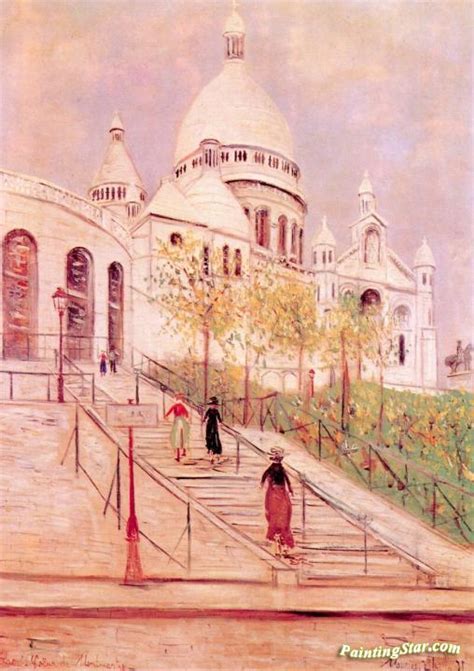 Sacre Coeur De Montmartre Artwork By Maurice Utrillo Oil Painting And Art