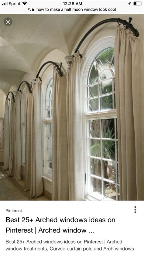 Pin By Ingrid Mantor On Projects To Try Curtains For Arched Windows