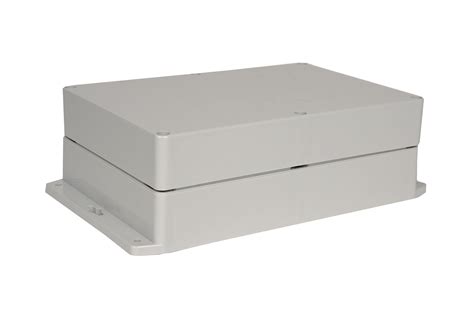 Ip68 Nema 6p Box With Mounting Brackets Pn 1329 Amb Bud Industries