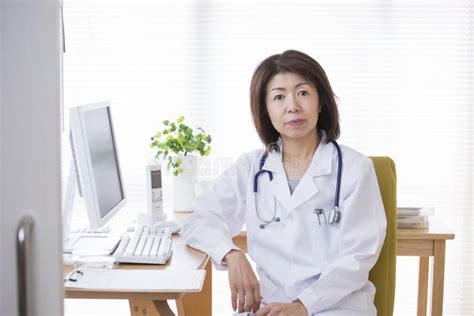 reliable japanese female doctor stock image image of stethoscope confident 169978703