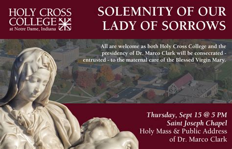 Feast Of Our Lady Of Sorrows Holy Cross