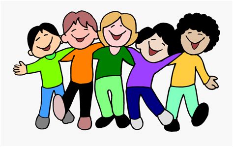 Group Clipart Youth Group Of Friends Animated Free Transparent
