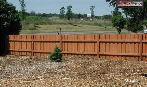 4 Foot High Wood Private Fences Midwest Fence