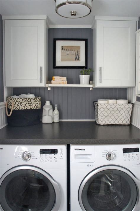 The surfaces can withstand the splashing water and the laundry room is often near a back entrance area. Smart Small Laundry Room Ideas To Use Every Inch Of Your Space
