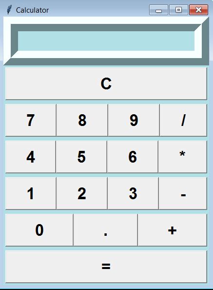 Python Calculator Create A Simple Gui Calculator Using Tkinter