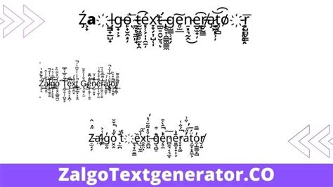 Generate the creepiest texts now with all these fancy font generators! Zalgo Text generator | Zalgo text, Text generator, Text