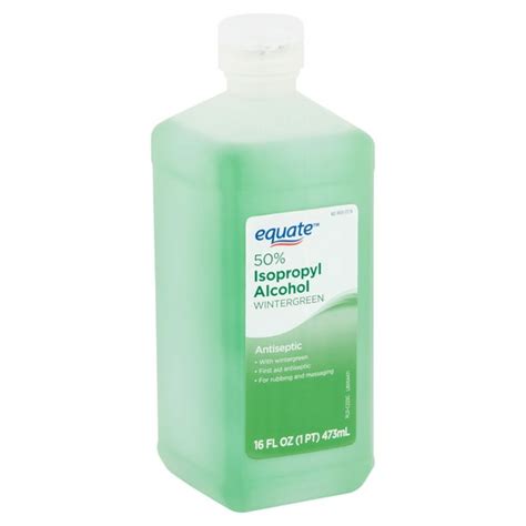 Equate Wintergreen 50 Isopropyl Alcohol Antiseptic 16 Fl Oz Walmart